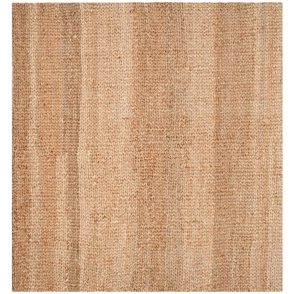 SAFAVIEH Natural Fiber Beige 7 ft. x 7 ft. Square Solid Area Rug