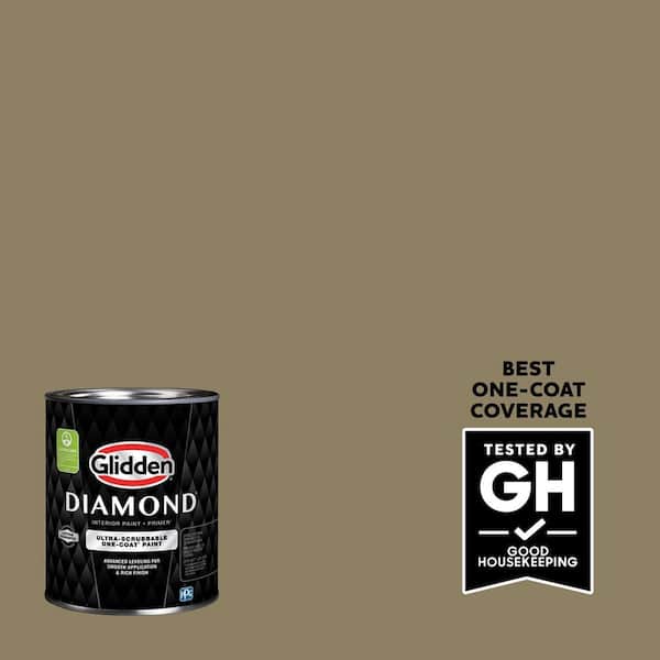 Glidden Diamond 1 qt. PPG1026-6 Bronze Statue Eggshell Interior Paint with Primer