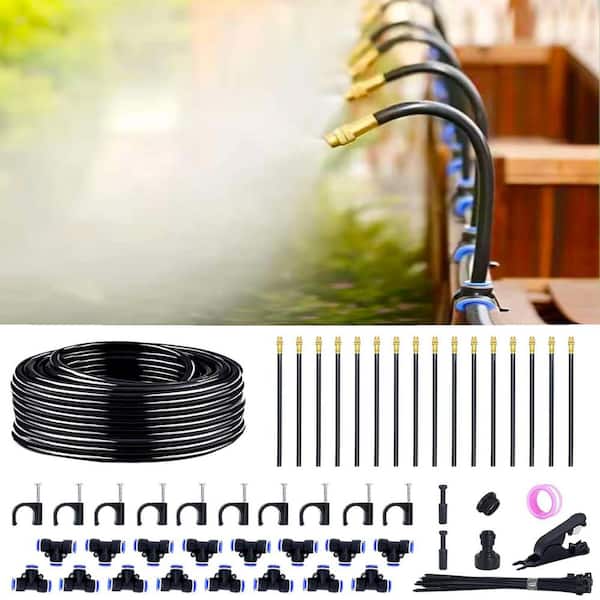 5/16 in. x 50 ft. 360° Adjustable Drip Irrigation Tubing with 16 Nozzles