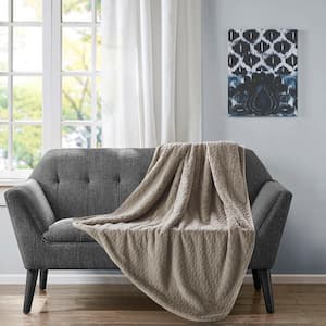 Taupe 50x60 Throw Blanket