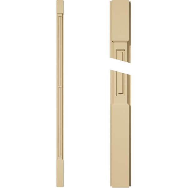 Ekena Millwork 2 in. D x 4 in. W x 108 in. L Primed Polyurethane Pilaster 1- Pack