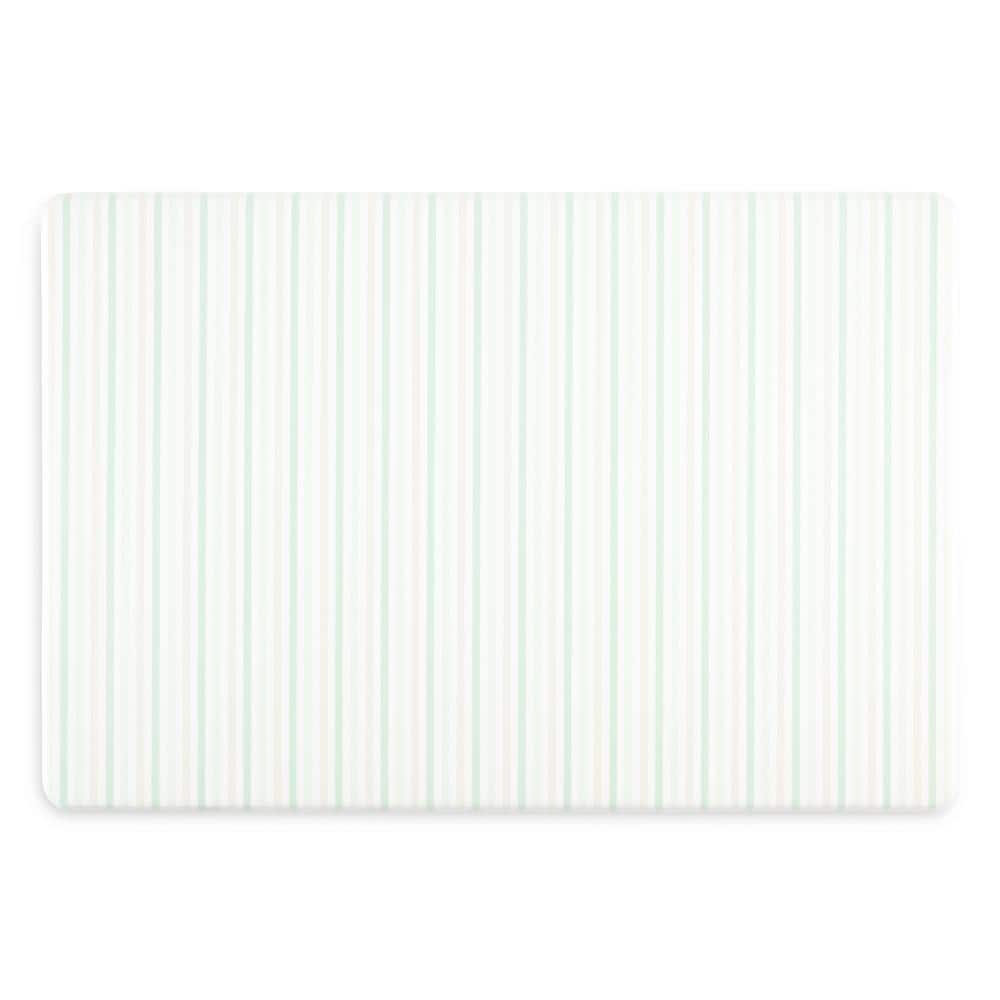 Petal Pink and Yellow Floral PVC Kitchen Mat, 20" x 30"
