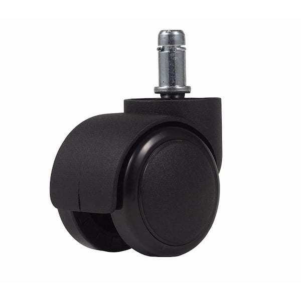 HomeRoots Zabrina Black Soft Dual Wheel Casters Only