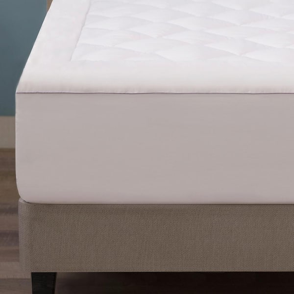 Nevlers Twin Size Slip Resistant Mattress Pad with Durable Grip : Prevent Mattress and Topper from Slipping (36 in. x 72 in. ), Off White