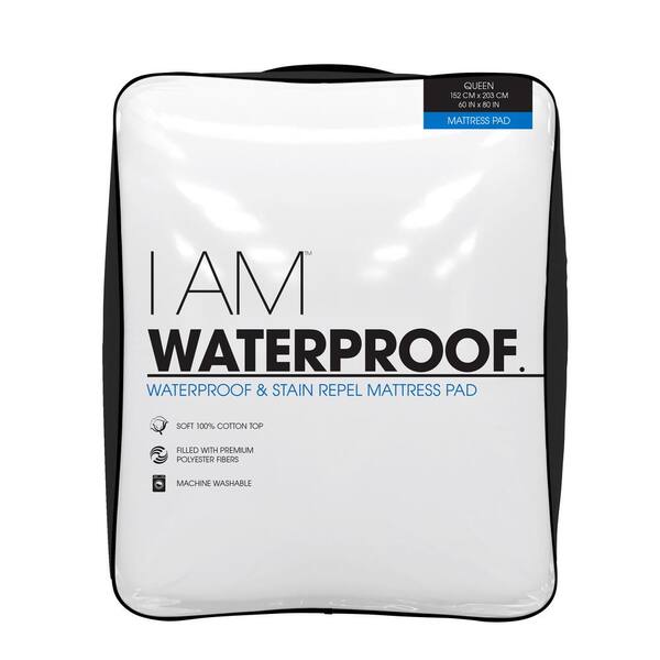 I AM 20 in. Queen Polyester Mattress Pad