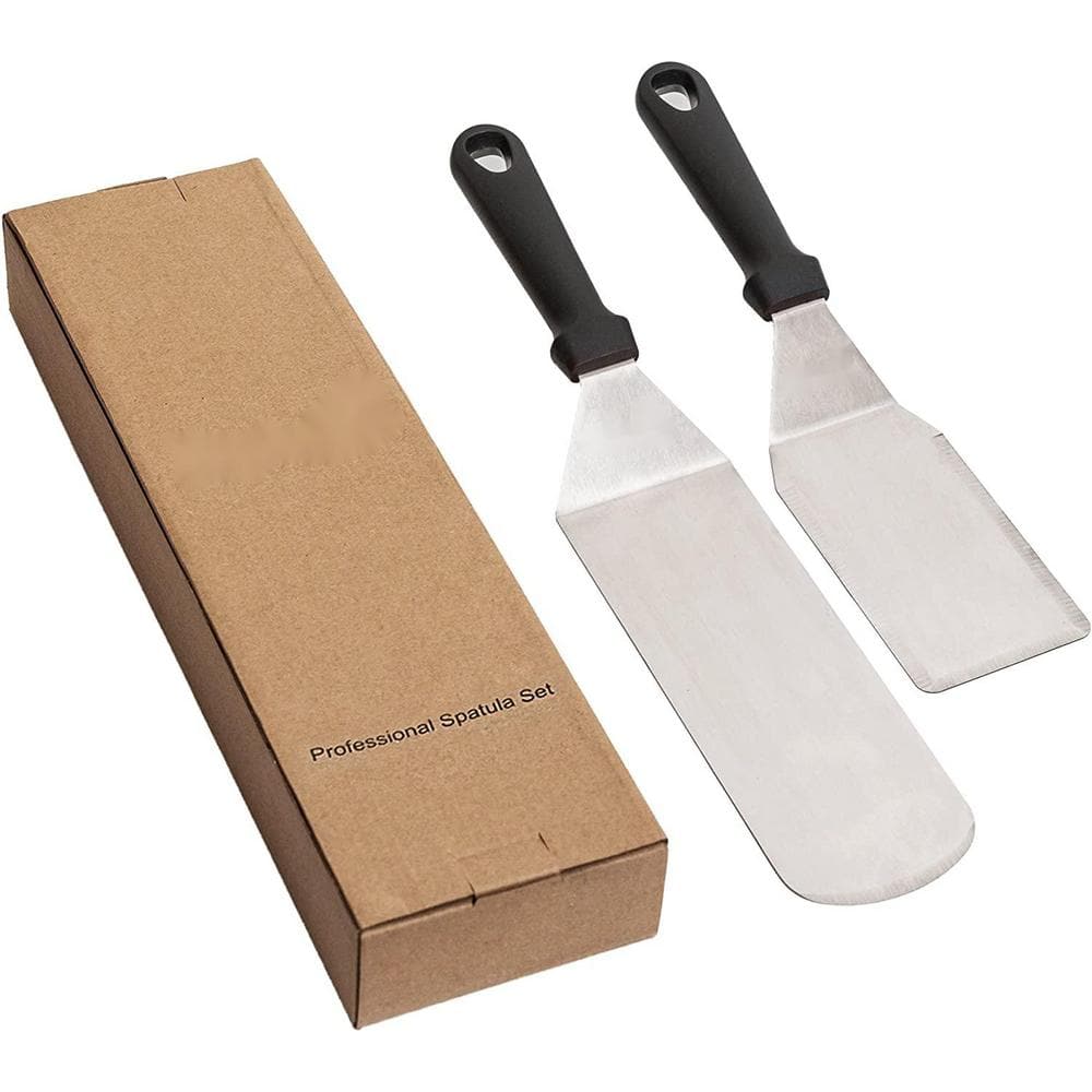 GLFILL Premium Stainless Steel Spatula Set for Grilling - BBQ Tools with