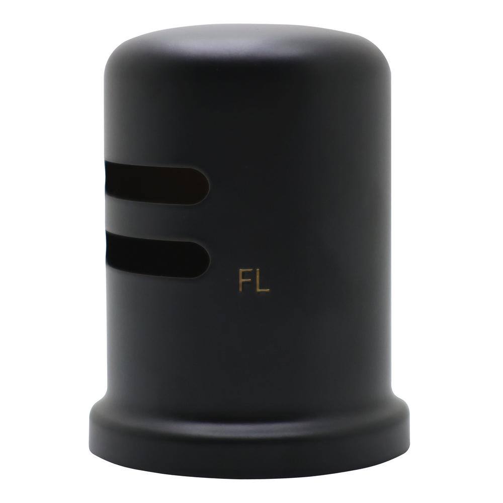 Matte Black Solid Brass Skirted Air Gap Cap for Kitchen Sink