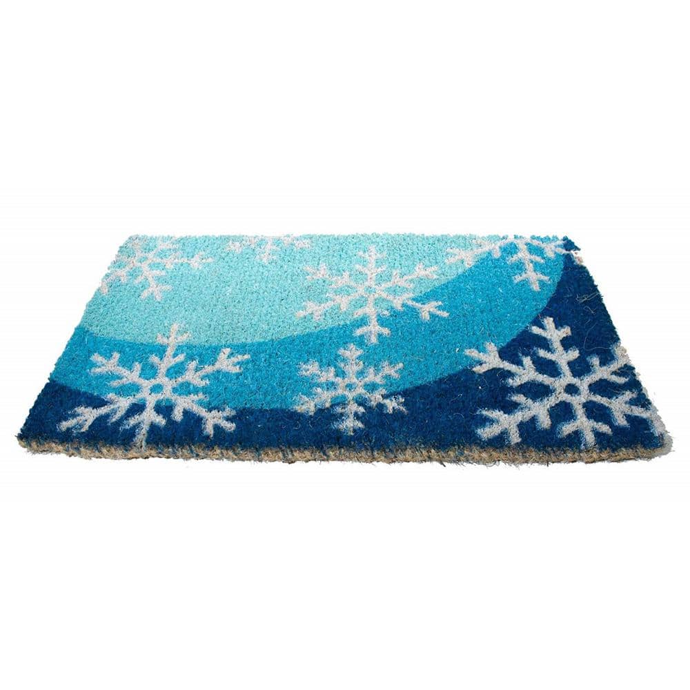 Snowflake Home Coir Winter Doormat 30 X 18 Indoor Outdoor