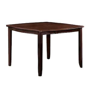 Edgewood II Square Counter Height Table in Espresso Finish