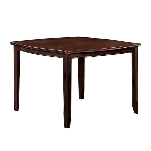 William's Home Furnishing Edgewood II Square Counter Height Table in Espresso Finish