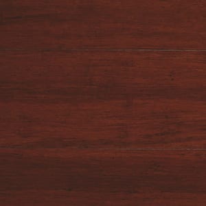 Mahogany 3/8 in. T x 5.1 in. W Strand Woven Engineered Bamboo Flooring (25.8 sqft/case)