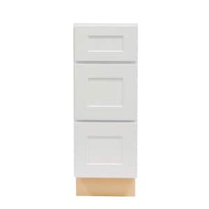 Liberty Series 12 in. W x 21 in. D x 34.5 in. H Drawer Base Bath Vanity Cabinet without Top in White