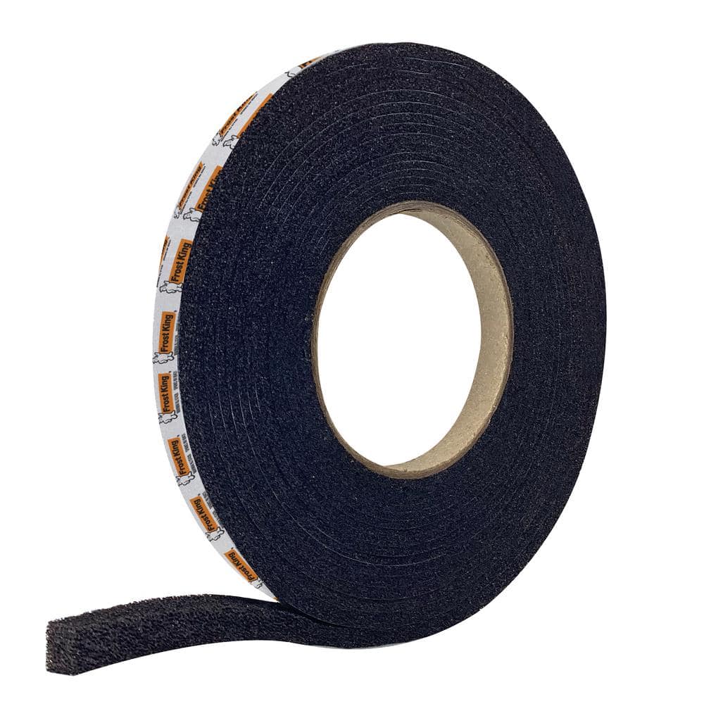 Frost King Expanding Foam Tape Weatherstrip 1/2 in. x 20 ft. Black EF12 ...