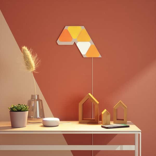 Nanoleaf Shapes-Mini Triangles Smarter Kit NL48-5003TW-5PK - The