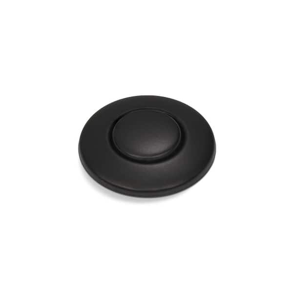 InSinkErator Sink-Top Air Switch Push Button in Matte Black for InSinkErator Garbage Disposal