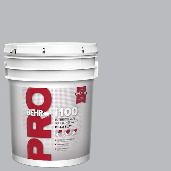 5 gal. #PPU18-05 French Silver Dead Flat Interior Paint