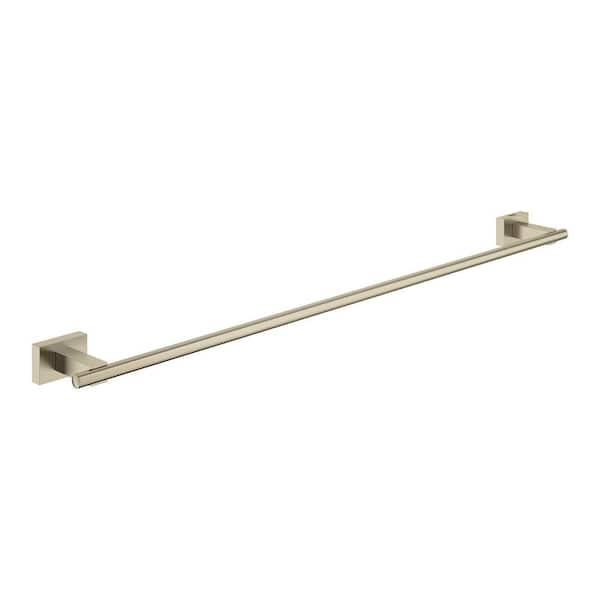 Essentials Cube 24 in. Wall Mounted Towel Bar in Brushed Nickel