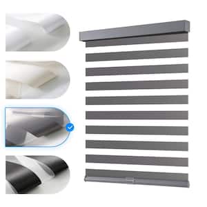 Aosky Zebra Blinds Cordless Shades-Dual Layer Light Filtering, Day