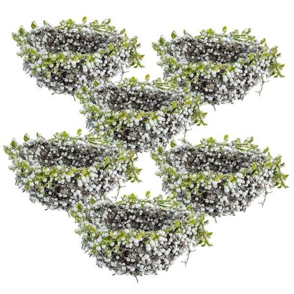 A & B Home Bird Nests - Set of 6 - Green