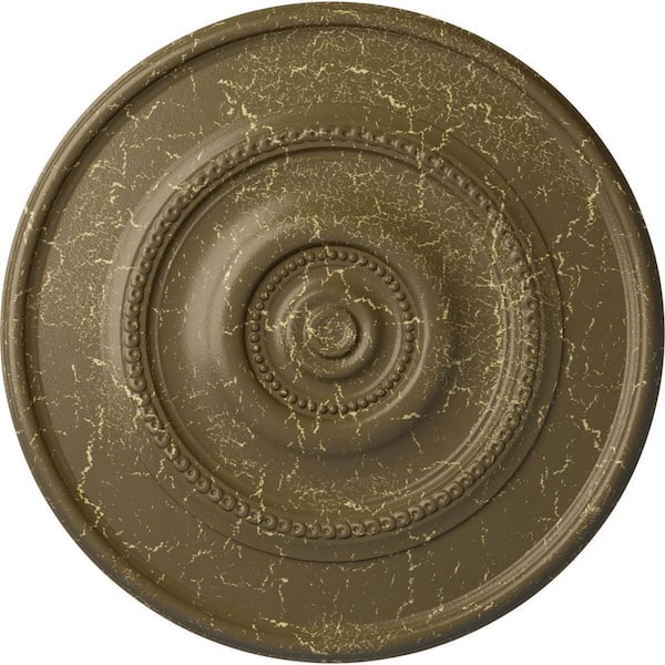 Ekena Millwork 1-1/8 in. x 24-3/8 in. x 24-3/8 in. Polyurethane Traditional Reece Ceiling Medallion Moulding