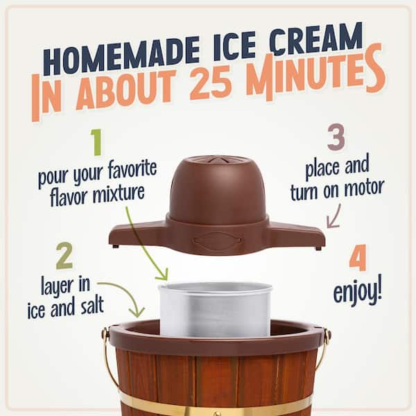 wooden electric ice cream maker