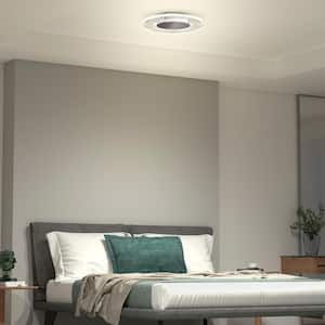 Essence Disk 13 in. Chrome Modern LED Flush Mount Ceiling Light for Kitchen Dining Room
