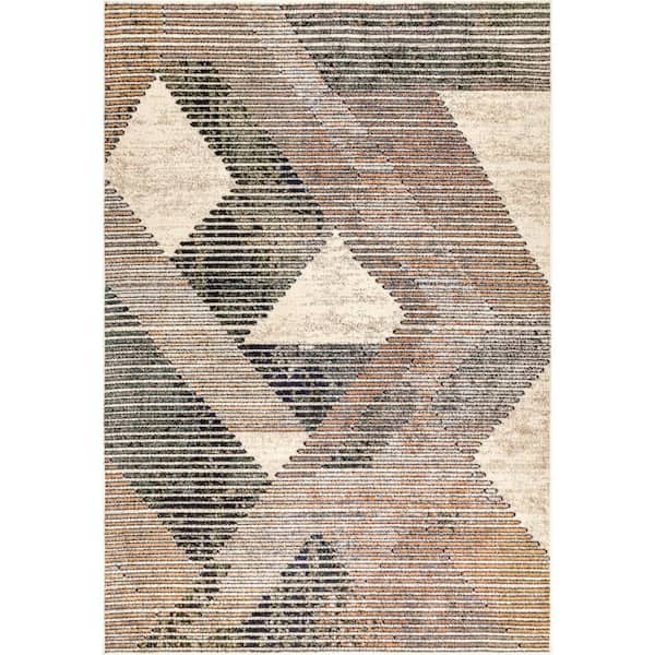 nuLOOM Adrienne Gray 9 ft. x 12 ft. Contemporary Abstract Area Rug ...