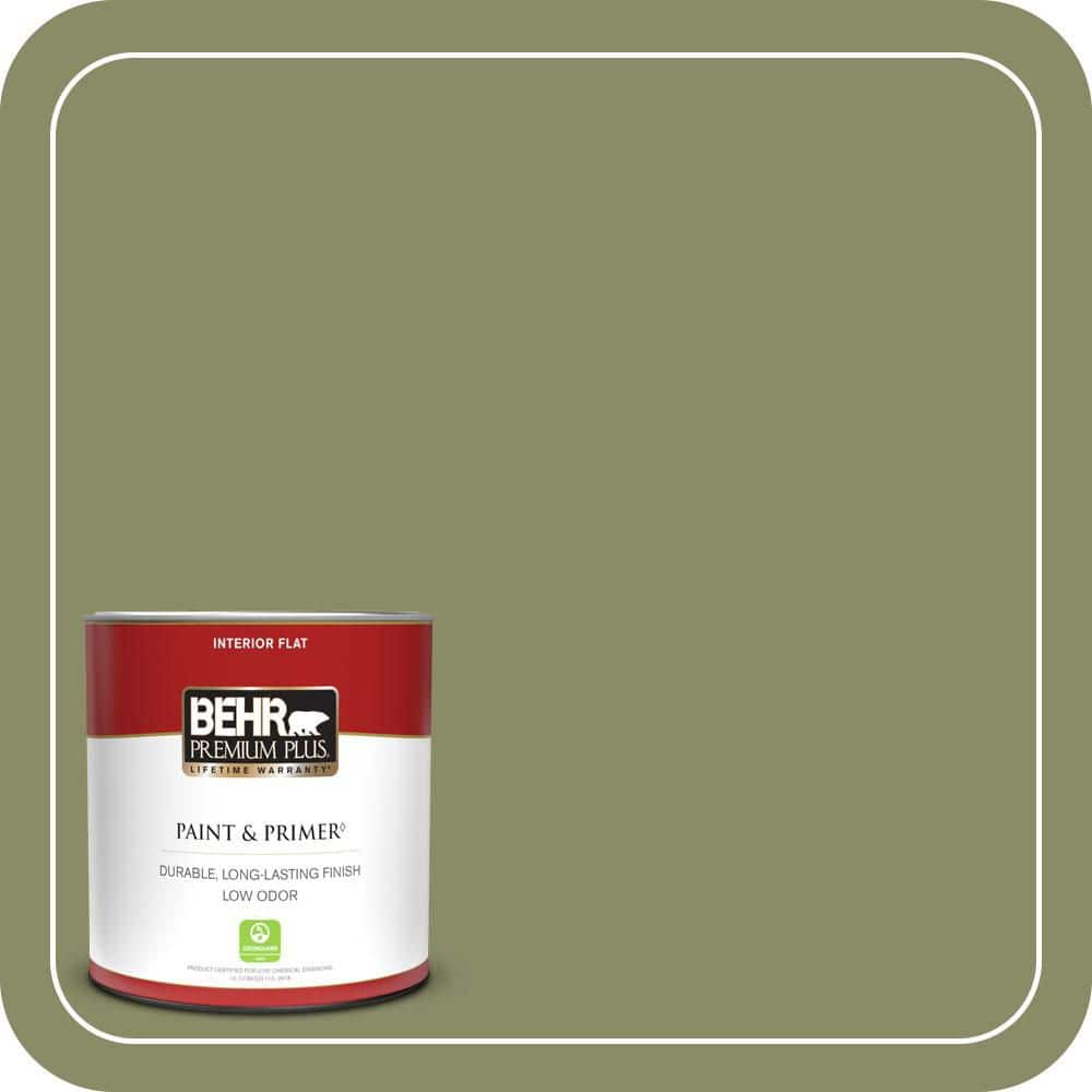 1 qt. #S370-5 Pesto Paste Flat Low Odor Interior Paint & Primer price history on PriceWatchPro