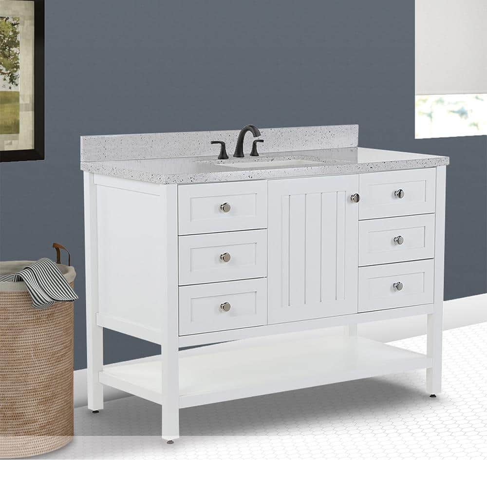 Home Decorators Collection Fremont 72 in. Double Sink Freestanding