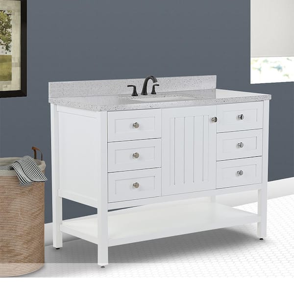 Home Decorators Collection Lanceton Vanity Cabinet and Top with Basin