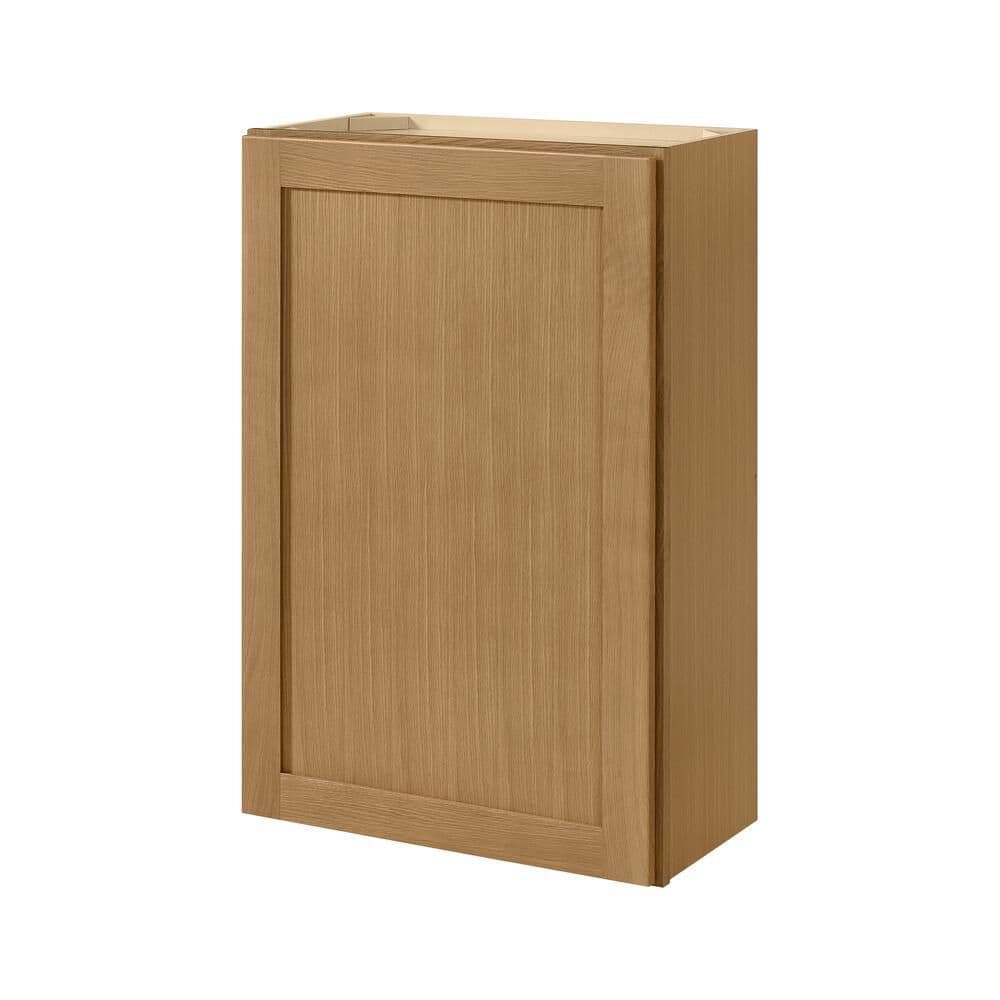 Avondale 24 in. W x 12 in. D x 36 in. H Ready to Assemble Plywood Shaker Wall Kitchen Cabinet in White Oak price history on PriceWatchPro