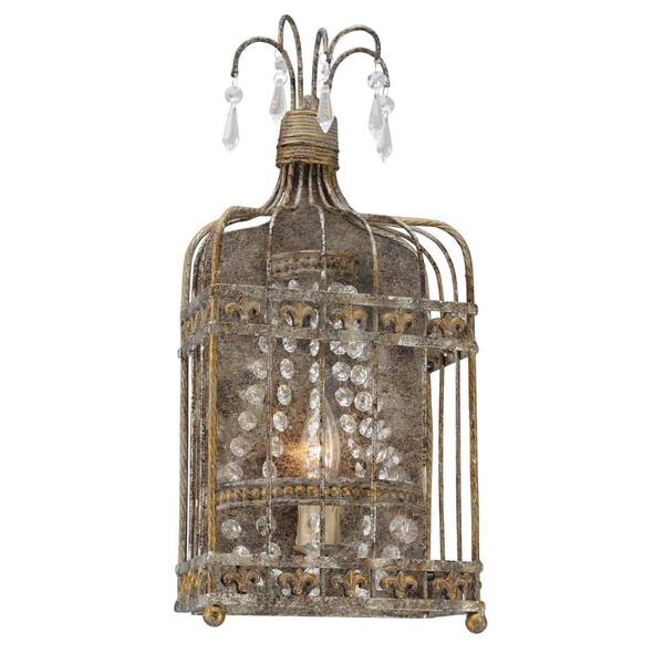Troy Lighting Amelie Provence Rust Wall Mount Sconce