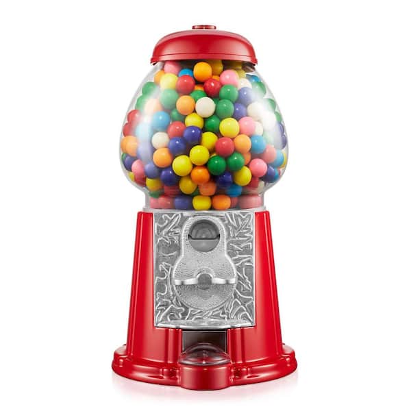 12 in. Gumball Machine, Vintage Style Candy Dispenser, Red