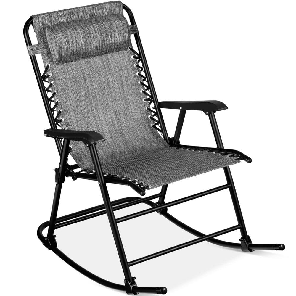Best Choice Products Steel Outdoor Zero Gravity Rocking Lawn Chair