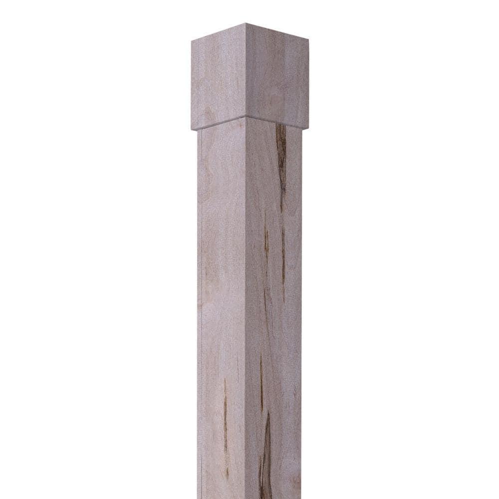 Unfinished Maple Wood Column Wrap for 8.66 Feet Posts