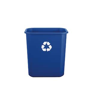 7 Gal. Blue Recycle Trash Can (12-Pack)
