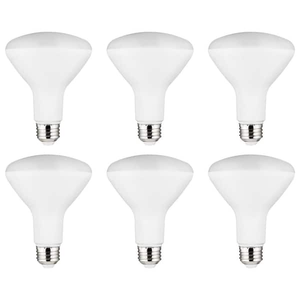 Sunlite 65-Watt Equivalent BR30 ENERGY STAR and Dimmable Recessed Flood LED Light Bulb in Cool White 4000K (6-Pack)