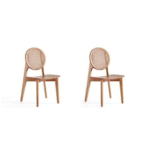 Versailles Nature Cane Round Dining Side Chair (Set of 2)