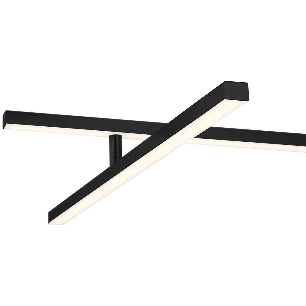 Matte Black Aluminum 45" LED Indoor/Outdoor Light Fixture