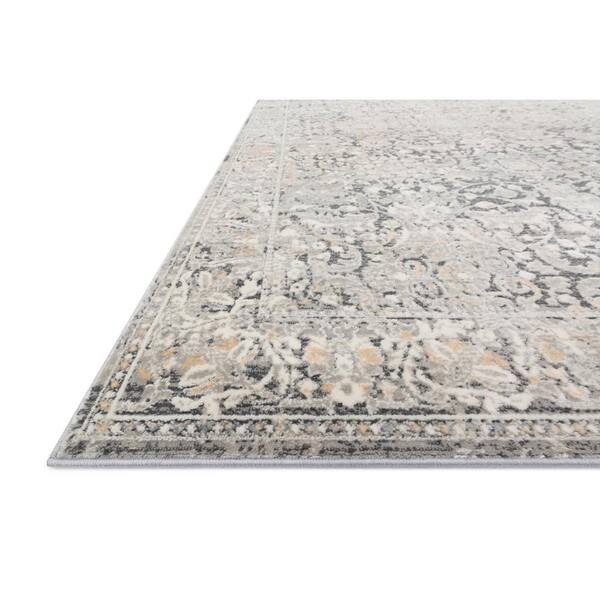 Lucia Grey/Mist 2 ft. x 3 ft. Transitional Polypropylene/Polyester Pile Area Rug