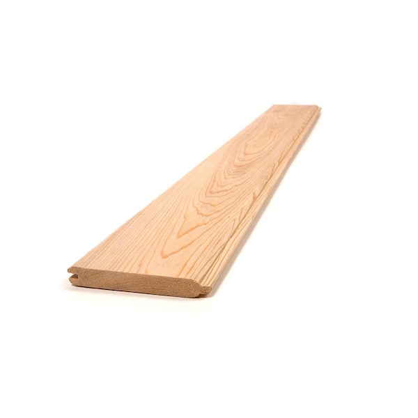 Edge 1 in. x 6 in. x 12 ft. #2 Cypress Tongue and Groove V-Joint Board