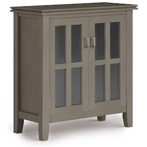 Artisan Solid Wood 30 in. Wide Contemporary Low Storage Cabinet in Farmhouse Grey