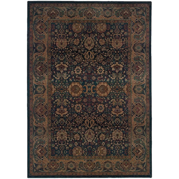 Home Decorators Collection Exhilaration Blue 5 ft. x 8 ft. Area Rug