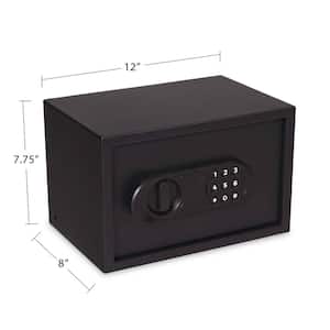 Home and Office 0.36 cu. ft. Cube Security Vault with Electronic Lock, Matte Black