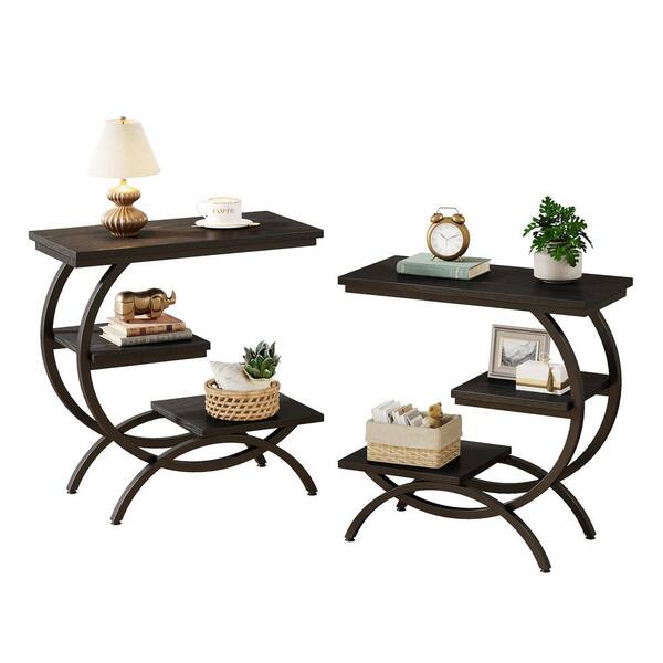 System 48 Multi-Function Trolley, Metal, 2 Shelves, 23.6 x 18.7 x 17, Beech