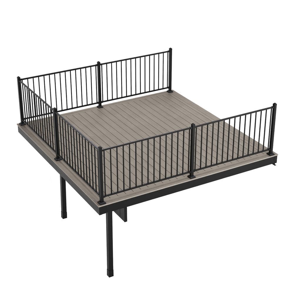 Fortress Building Products Infinity 5-in x 5-in x 3-ft Caribbean Coral Grey Composite Deck Post Sleeve