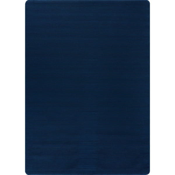 Beverly Rug Oasis Non-Slip Navy 3 ft. x 5 ft. Solid Indoor Area Rug