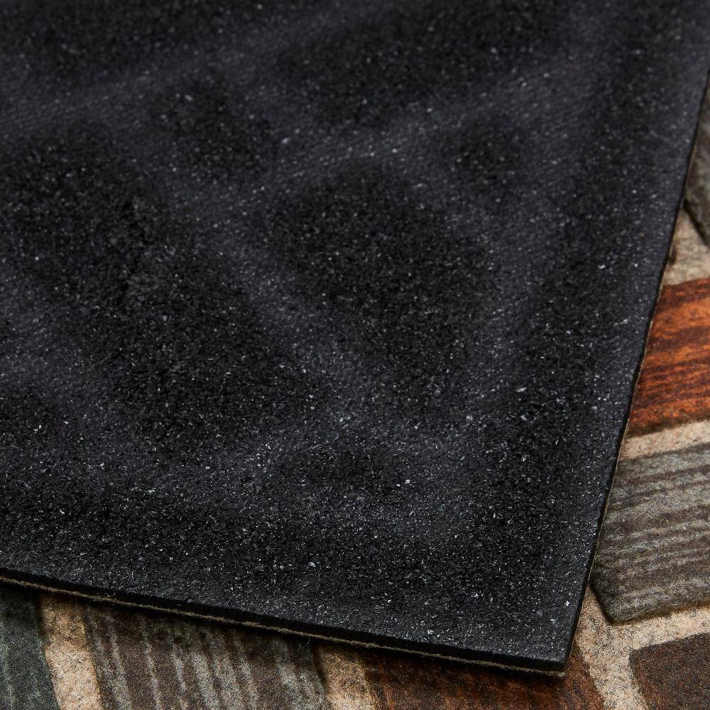 Ornamental Grain Multicolor Recycled Rubber Outdoor Doormat 25" x 49"