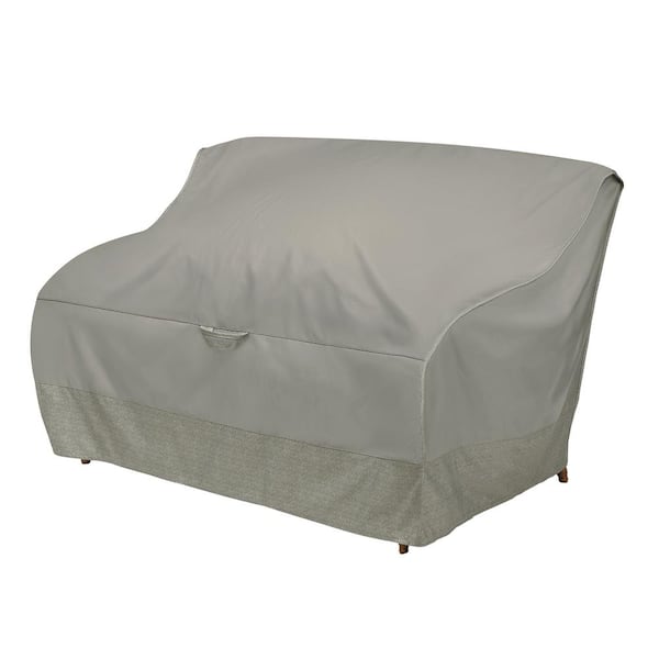 Classic Accessories Duck Covers 60 in. Patio Loveseat Cover with Integrated Duck Dome in Moon Rock
