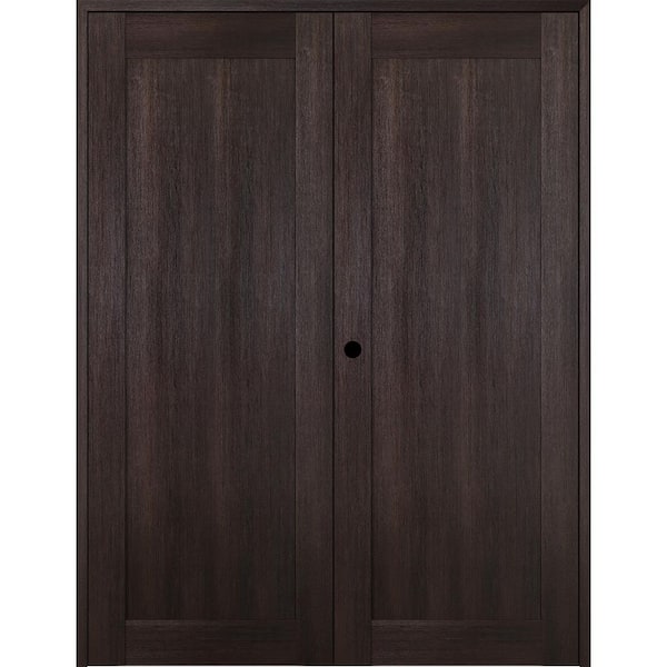 Belldinni 64 in. x 80 in. Right Hand Active Veralinga Oak Wood Composite Double Prehung Interior Door